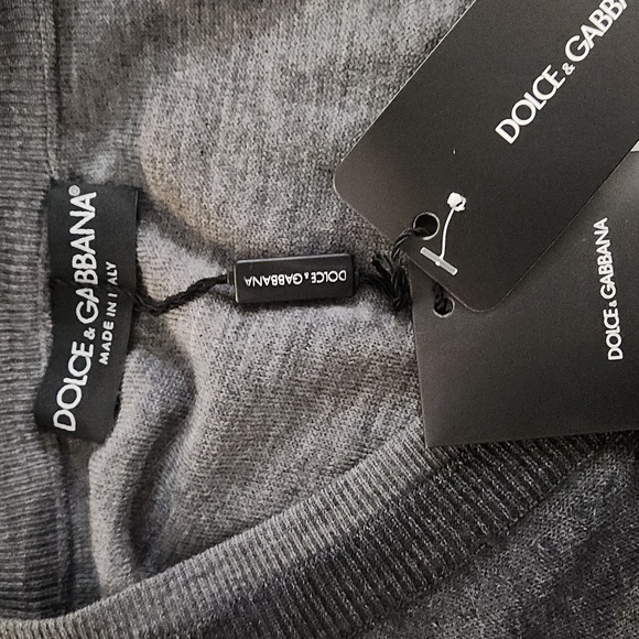 Nwt Dolce & Gabbana Cashmere & Silk Vneck Sweater - Picture 11 of 14